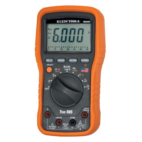 Klein tools mm6000 electrician&#039;s/hvac trms multimeter