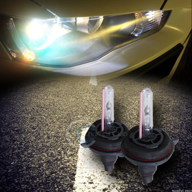 8000k hid xenon h13/9008 bulbs head lights conversion kit mazda mini mits nissan