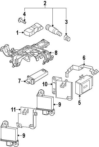 Porsche 7pp907283 genuine oem transmitter