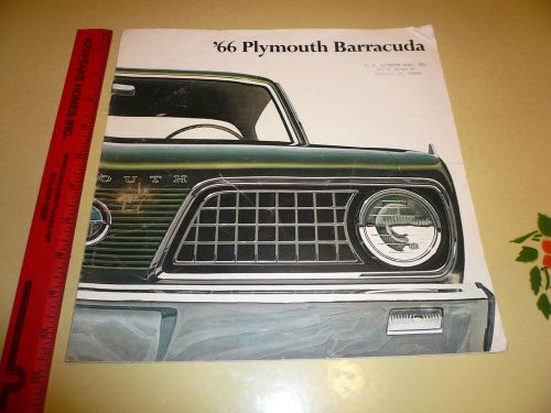 1966 plymouth barracuda sales brochure - vintage