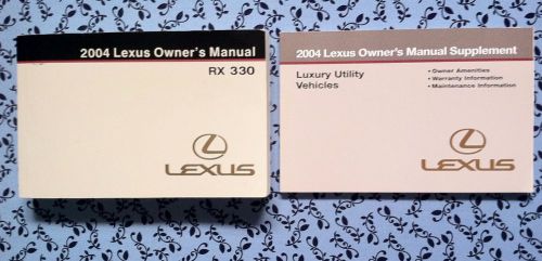 2004 lexus rx 330 owners manual &amp; service warranty guide oem set free shipping