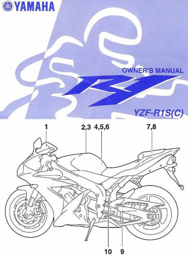 2004 yamaha yzf-r1 motorcycle owners manual -yzf r1 s (c)-yamaha-yzfr1s-yzf r1