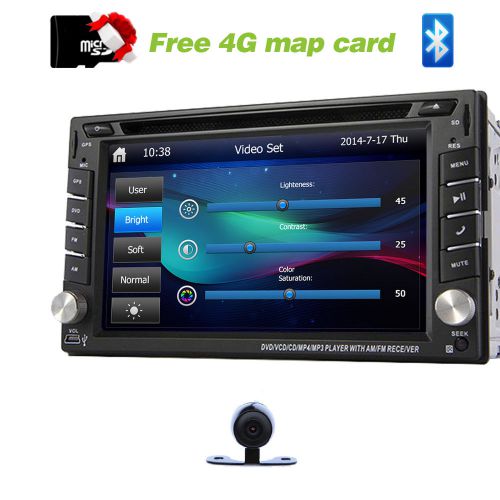 6.2&#034; in-dash dvd player wince car radio gps bluetooth ipod eq stereo rear camera