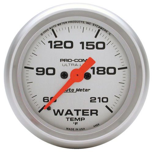 Auto meter 4369 ultra-lite; electric water temperature gauge