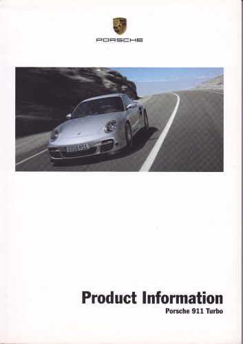Product information: porsche 911 turbo.  book size manual.