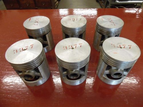 1932 hupmobile model 216 (6) piston w/ pin set nos 32 hupp