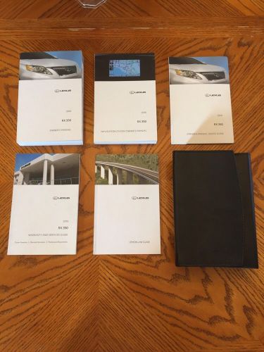 2010 lexus rx350 complete factory owner&#039;s manual + navigation + leather pouch