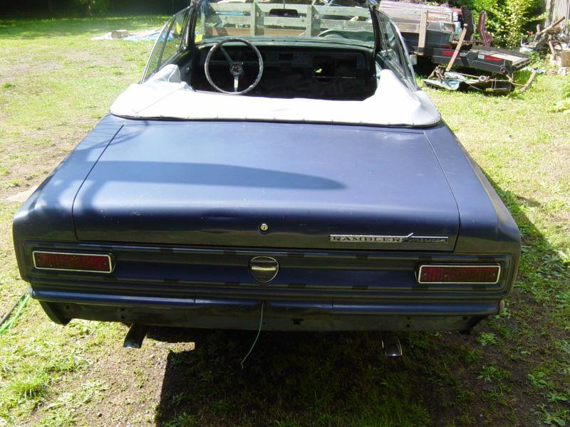 1966 rambler american convertible complete rear clip w/ trunk, floor & frame