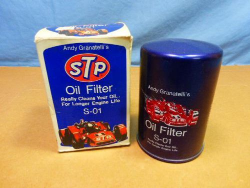 Vintage stp s-01 oil filter andy granatelli purple  59-72 dodge plymouth