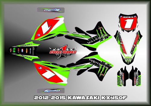 12-15 kawasaki kx450 kx 450f custom mudflaps graphic kits decal