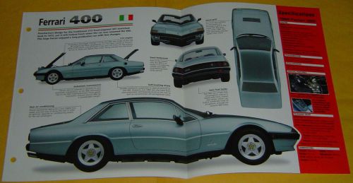 1980 ferrari 400i 4823cc v12 310 hp bosch k jetronic fi imp info/spec/photo 15x9