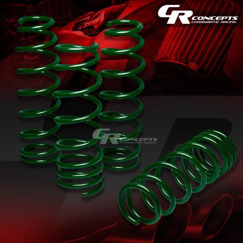 For 03-10 mazda rx8 jmzse disi r2 green 1.75&#034; drop cold wounded lowering springs