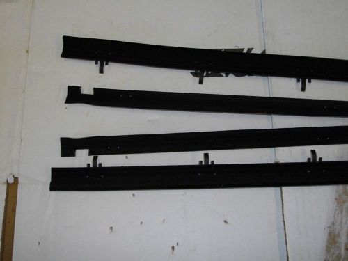 1971-1977 chevrolet authentic vega window felt fuzzies 4pc weatherstrip  lsvg102