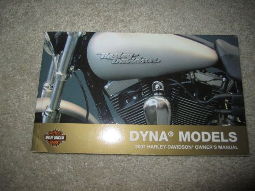 Harley owner&#039;s manual dyna models 2007