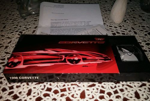 1998 corvette original owner letter vhs tape red convertible sports car manual