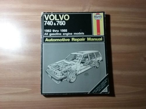 Haynes repair manual 97040 (1550) 1982-1988 volvo 740 &amp; 760 cover wear