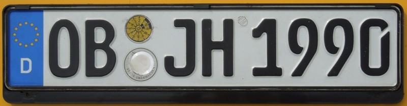 German euro license plate volkswagen frame touareg bus beetle gdi vdub jetta mkv