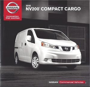 2016 nissan - nv200 compact cargo  -  s and sv models 10 page brochure