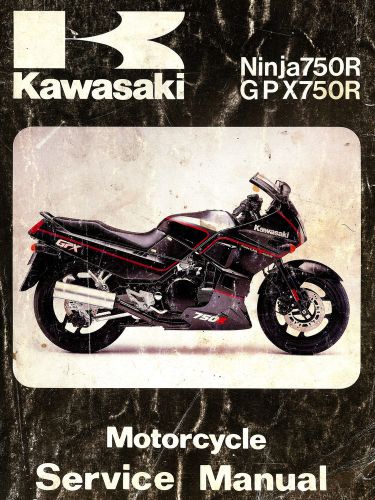 1987 kawasaki ninja 750r &amp; gpx750r motorcycle service manual -zx750f1