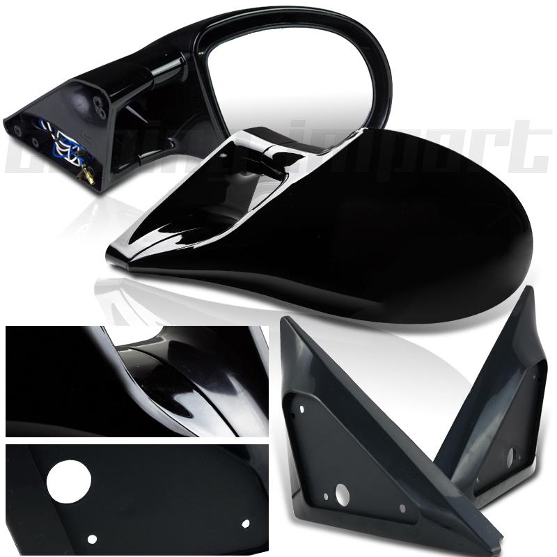 1994-2001 acura integra ls m3 style glossy black side view power adjust mirrors