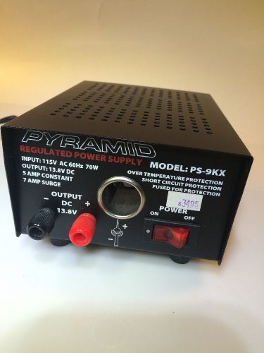 Pyramid ps9kx 5a 7a power supply with cigarette lighter plug