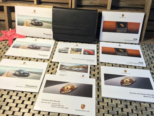 2014 porsche panamera owners manual + navigation book (full new set) ((buy oem))