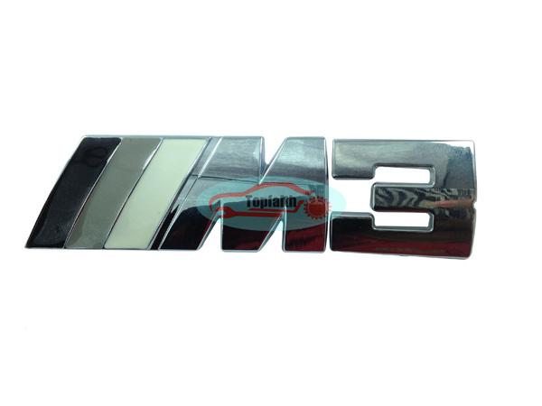 Black gray metal rear badge emblem sticker decal for m m3 ///m3 e90 e92 3 series