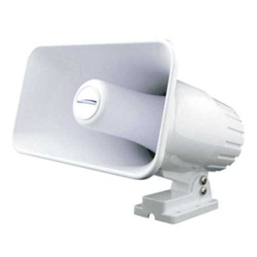 Speco 4 x 6 weatherproof pa speaker horn - white