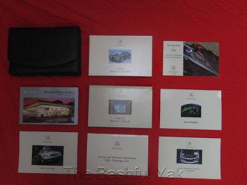 01 2001 mercedes e320 e430 e55 amg owners manual with case hardcover &amp; nav book