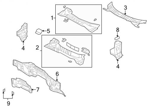 Ford oem engine compartment insulation 7l1z78023a60a image 8