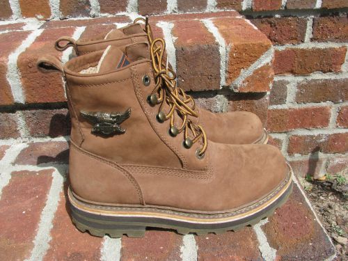 Women&#039;s harley-davidson &#034;pulse&#034; lace up  boots sz 7.5 stk# 84152 **vguc**