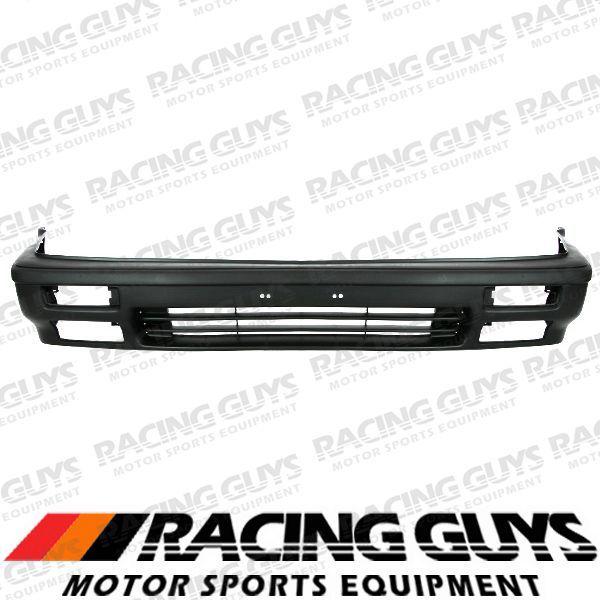 88-89 honda accord 4dr sedan front bumper cover mat blk facial plastic ho1000117