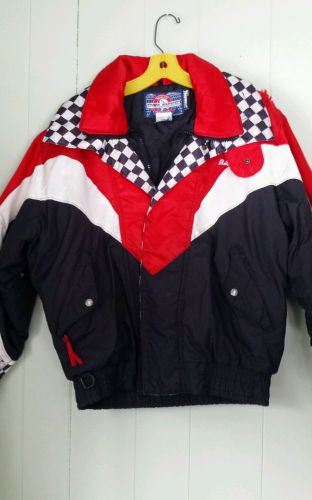 Vintage men&#039;s polaris racing snowmobile thermoloft insulation jacket sz medium