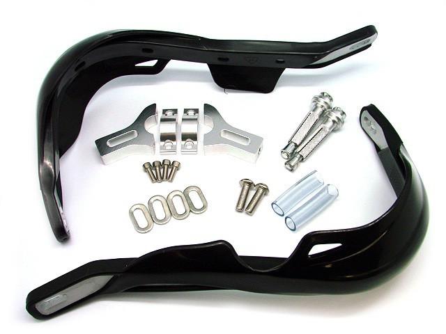 Black hand guards for yamaha yz xt tt 350 500 600 ttr 225 grizzly 660 700 raptor