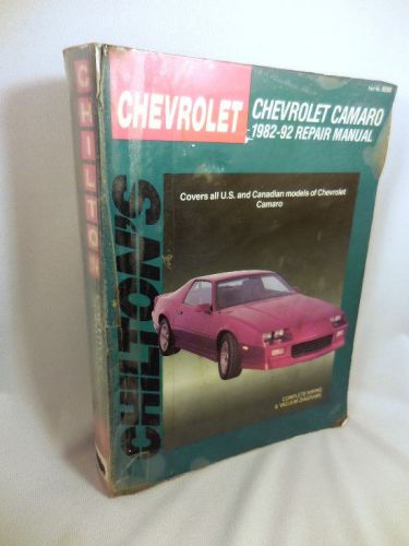 Chilton chevrolet camaro 1982-1992 repair manual