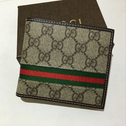 Gucci coated canvas men&#039;s wallet