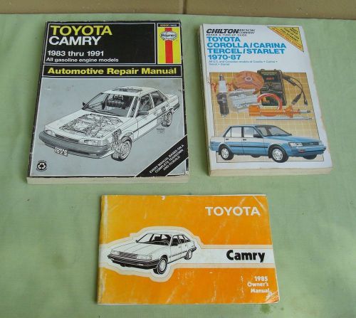 Purchase Toyota Corolla Camry Service Repair Manuals Haynes Chilton W