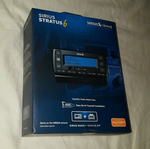 New sirius xm stratus 6 dock and play satellite radio receiver with vehicle kit