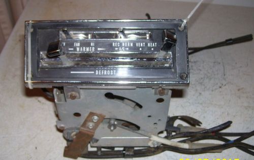 63 1963 buick heater control unit &amp; cables wires full size car ? 62 64 65 ??