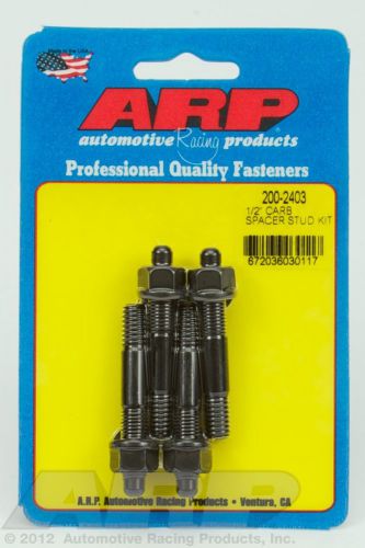 1/2&#034; carburetor spacer stud kit 2.225&#034; oal arp 200-2403