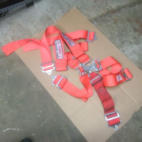 G force 5  point harness latch style red  expired