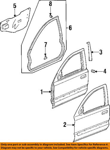 Honda oem 67111s9a300zz door outer panel-outer panel