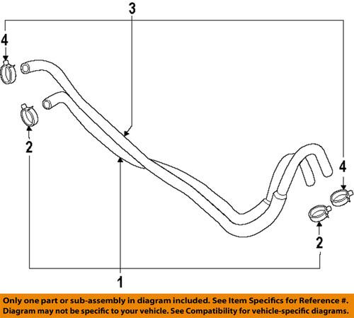 Hyundai oem 254201r100 transmission oil cooler lines-return hose