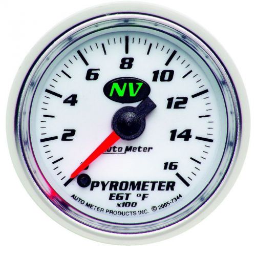Autometer 7344 gauge, pyrometer, 2 1/16&#034;, 1600ºf, digital stepper motor, nv