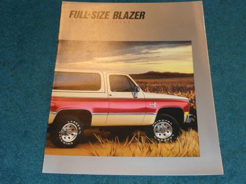 1988 chevrolet full-size blazer sales brochure / original catalog!!!