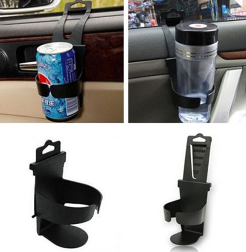 Black universal vehicle car truck door mount drink bottle cup holder stand hs89