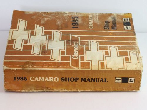 1986 chevy camaro shop manual