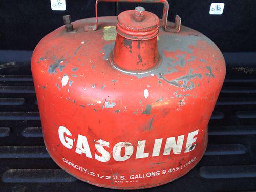 Vintage sears outboard gas can tank