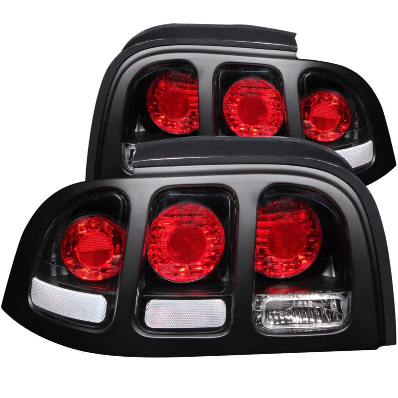 Anzo usa 221020 tail light assembly euro clear lens pair black mustang