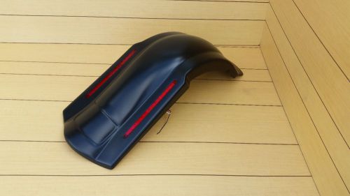 Harley davidson extended stretched rear led light fender touring bikes 1995-2013